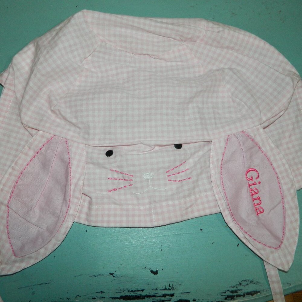 Pottery Barn Kids Gingham Easter Basket Liner "Giana" Sz S (OO-5)